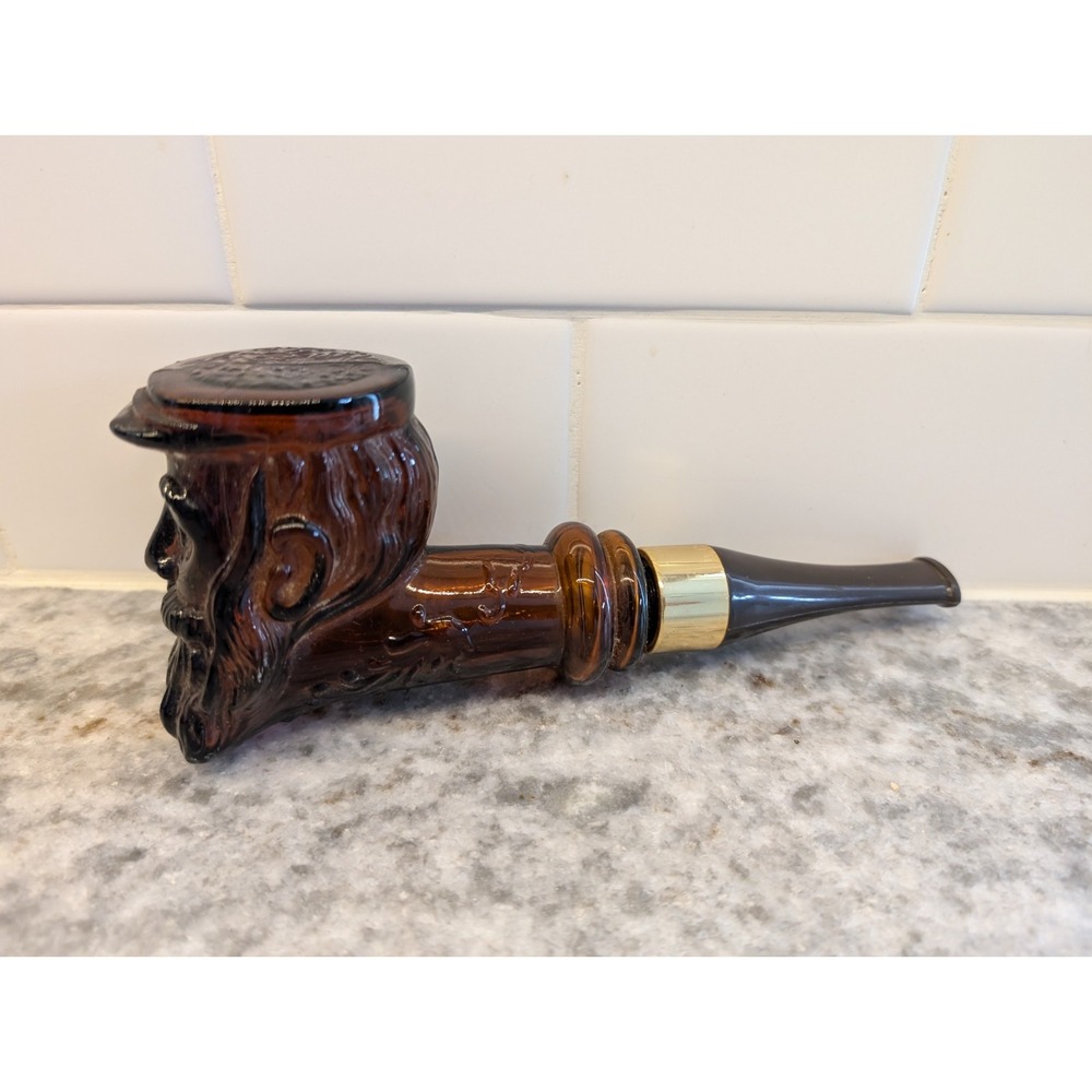 Vintage Avon 1973 Collectors Pipe Decanter Deep‎ Woods After Shave Empty